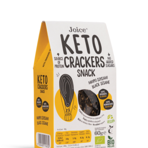 Keto Crackers Snack Black Sesame